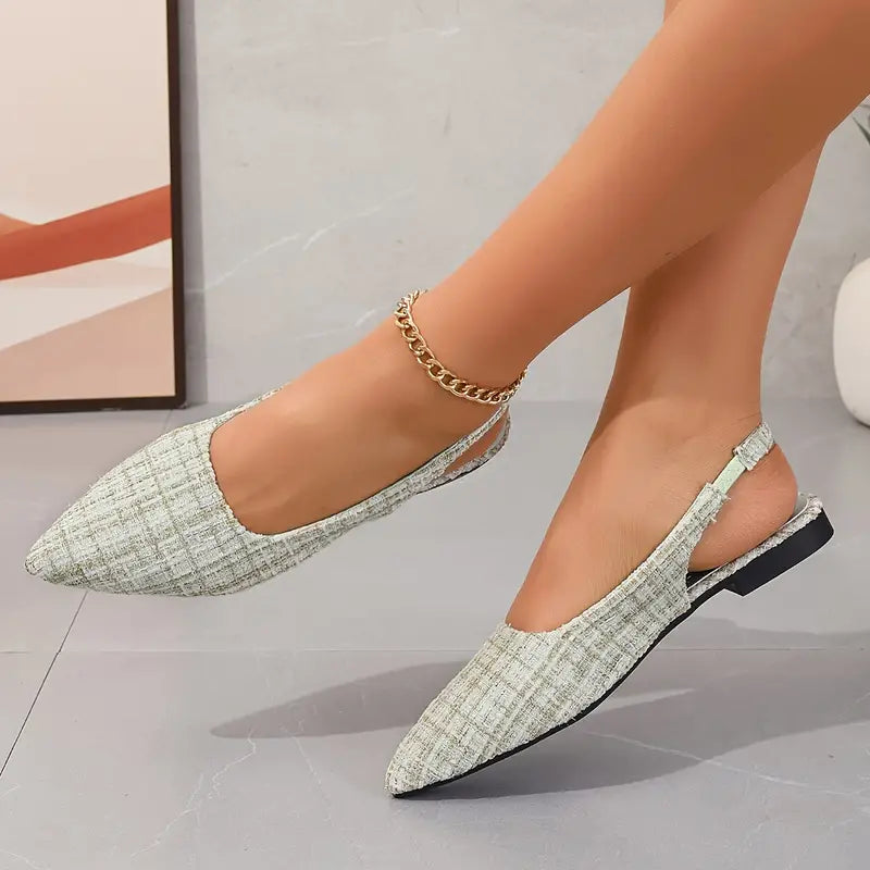 Connie - Schicke Slingback-Flats mit spitzer Zehenpartie