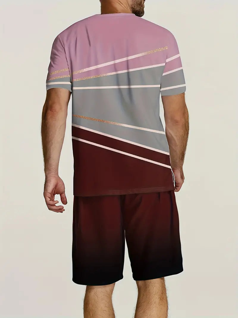 Michael - Zweiteiliges Set aus Kurzarm-T-Shirt und Shorts