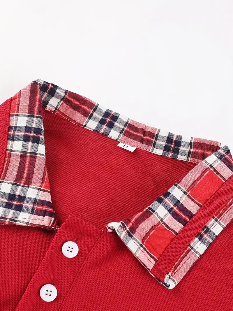 Jason – lässiges button-up mit v-ausschnitt für herren