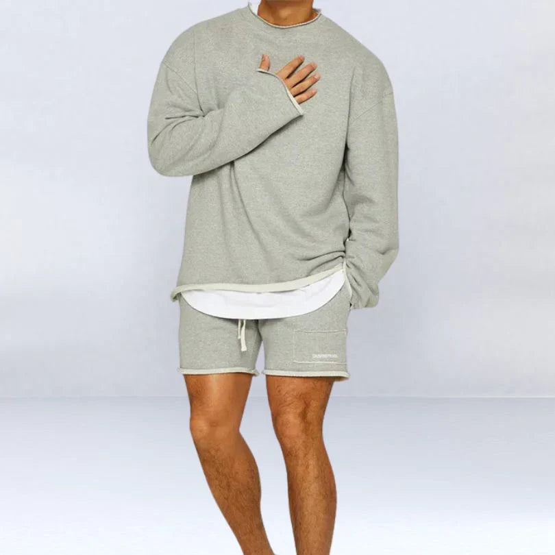 Morris - Herren-Set aus bequemem Sweatshirt und Shorts