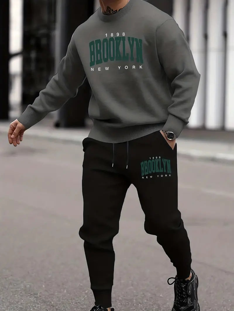 Adam - Brooklyn print Jogginganzug für Herren