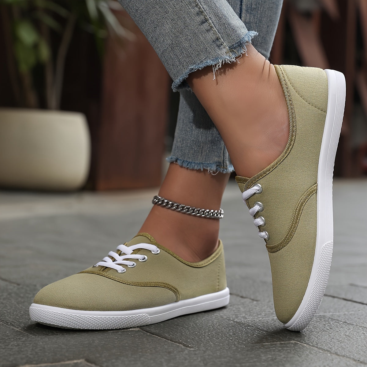 Welsie | Bequeme und Stilvolle Canvas-Sneaker für Damen