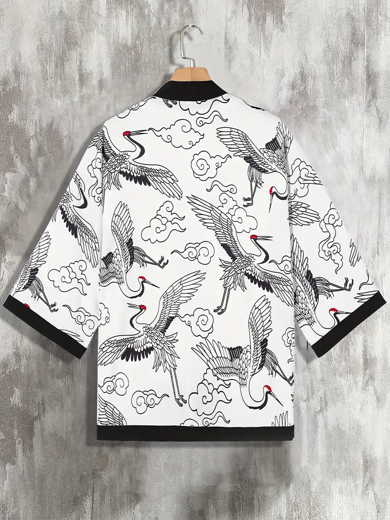 Clayton - Lässiges Locker sitzendes Kimono-Stil Hemd für Männer