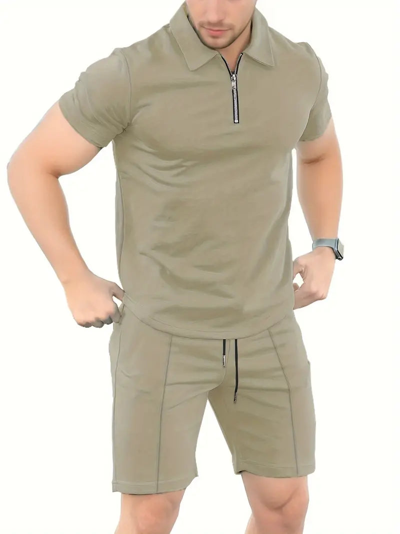 Tyler – 2-teiliges, lässiges, trendiges poloshirt set