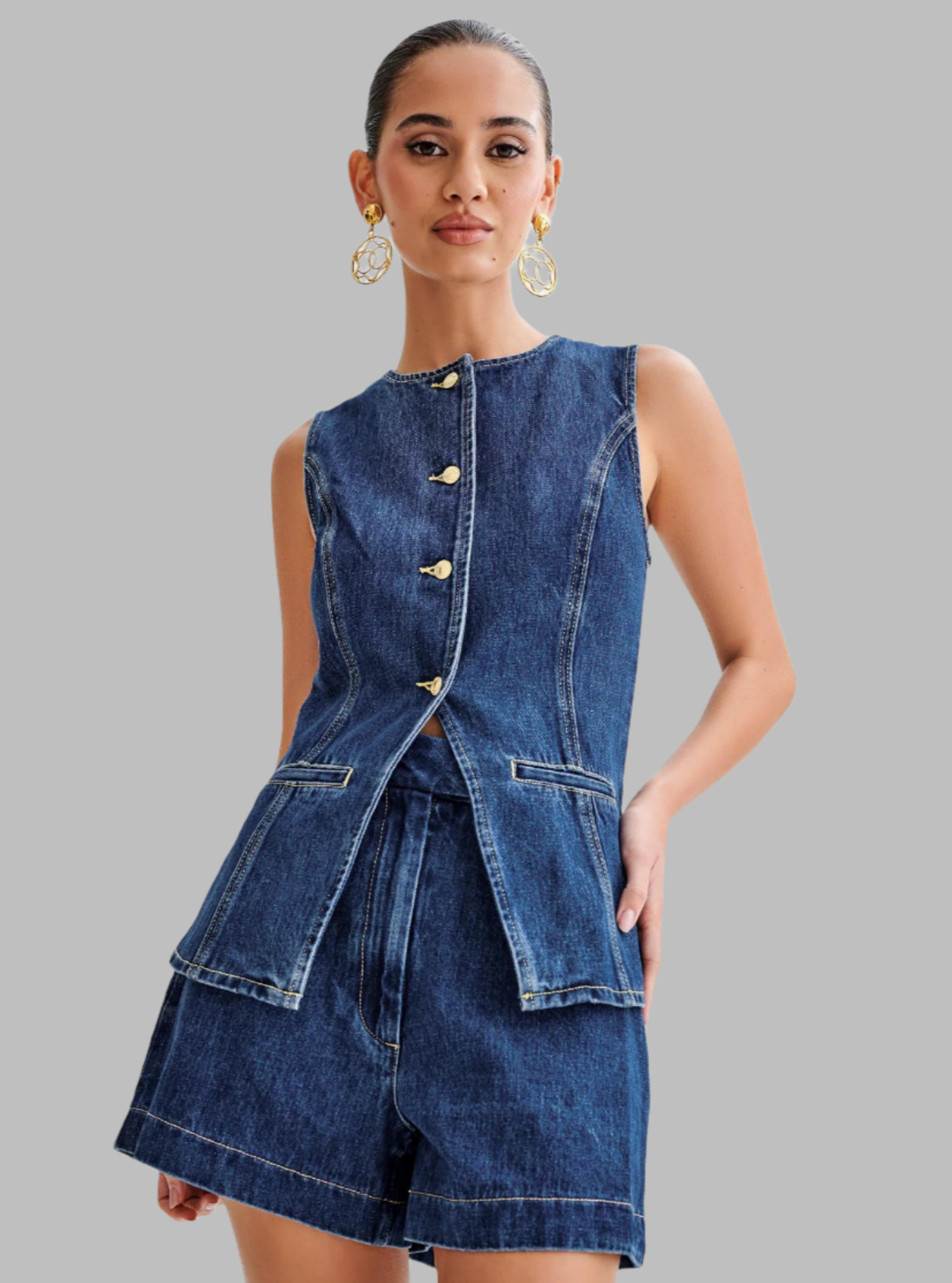 – Zweiteiliges Denim-Set