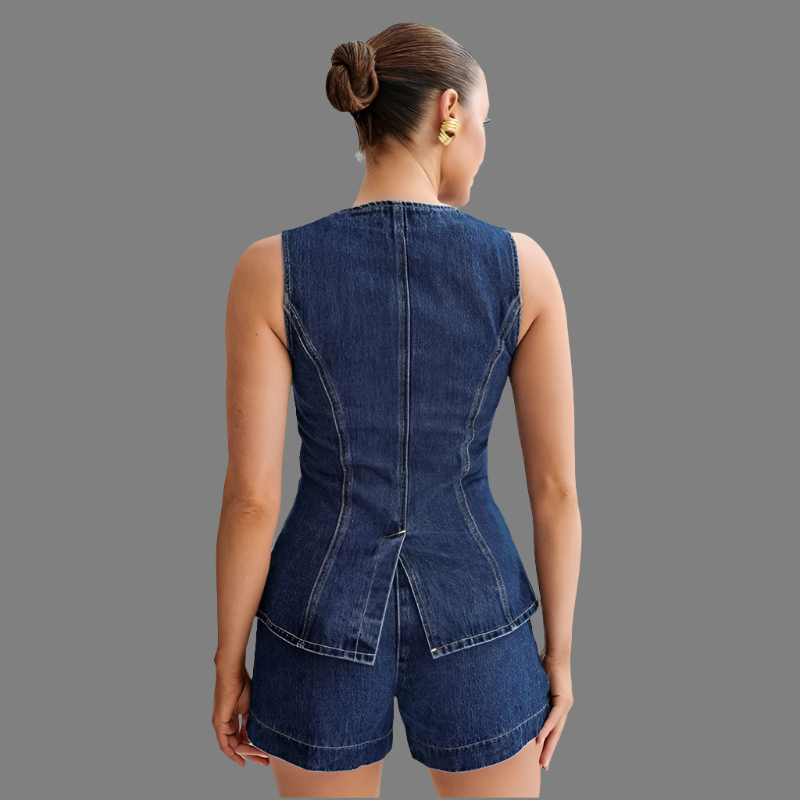 – Zweiteiliges Denim-Set