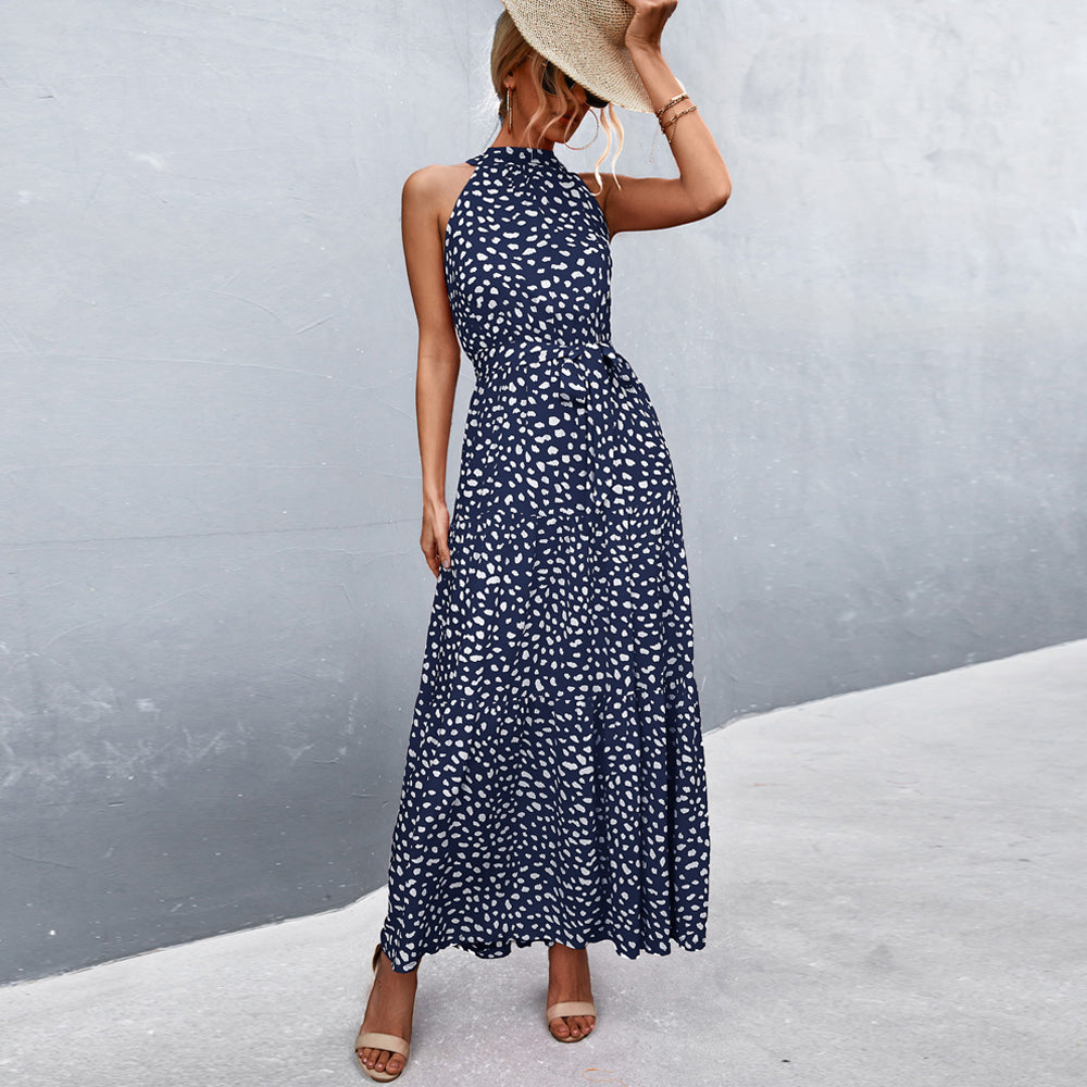 Zara | Maxi Sommerkleid mit Eleganten Leopardenmuster und Luftigem Schnitt für Damen