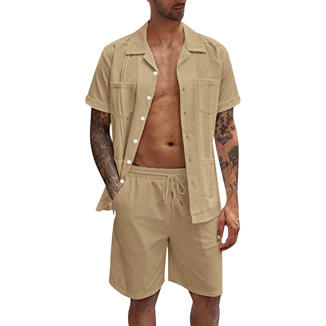 LANDON - Stilvolles Hemd und Shorts Set