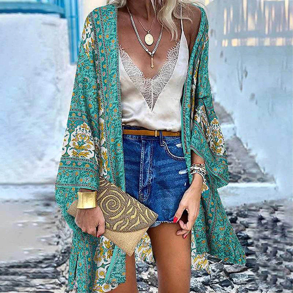 ZOEY - Überwurf im Boho-Kimono-Stil