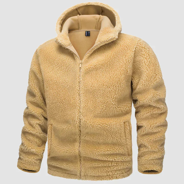 Wilde - Fleece Kapuzenjacke für Männer im Winter