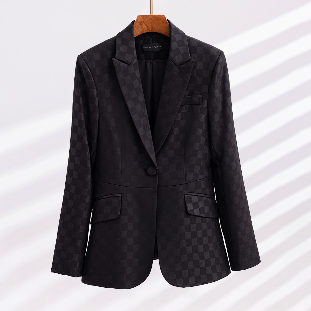 Cordella - Eleganter karierter Blazer