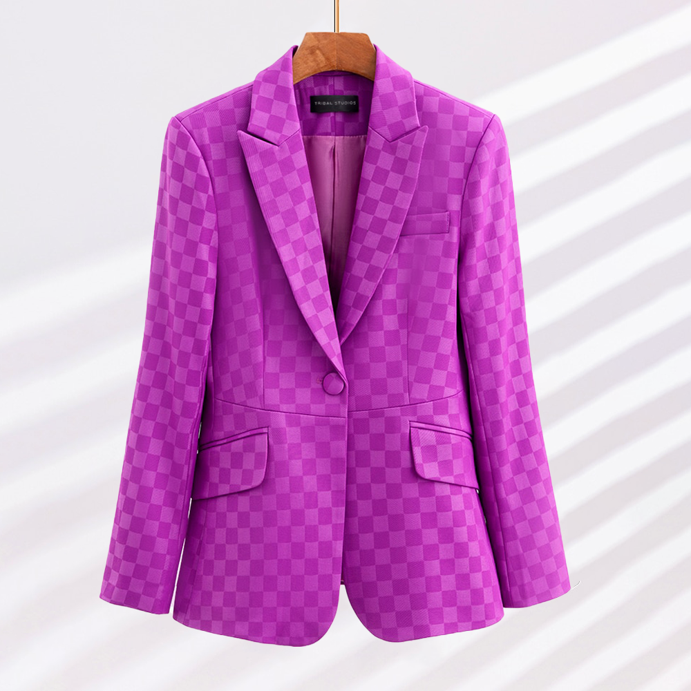 Cordella - Eleganter karierter Blazer