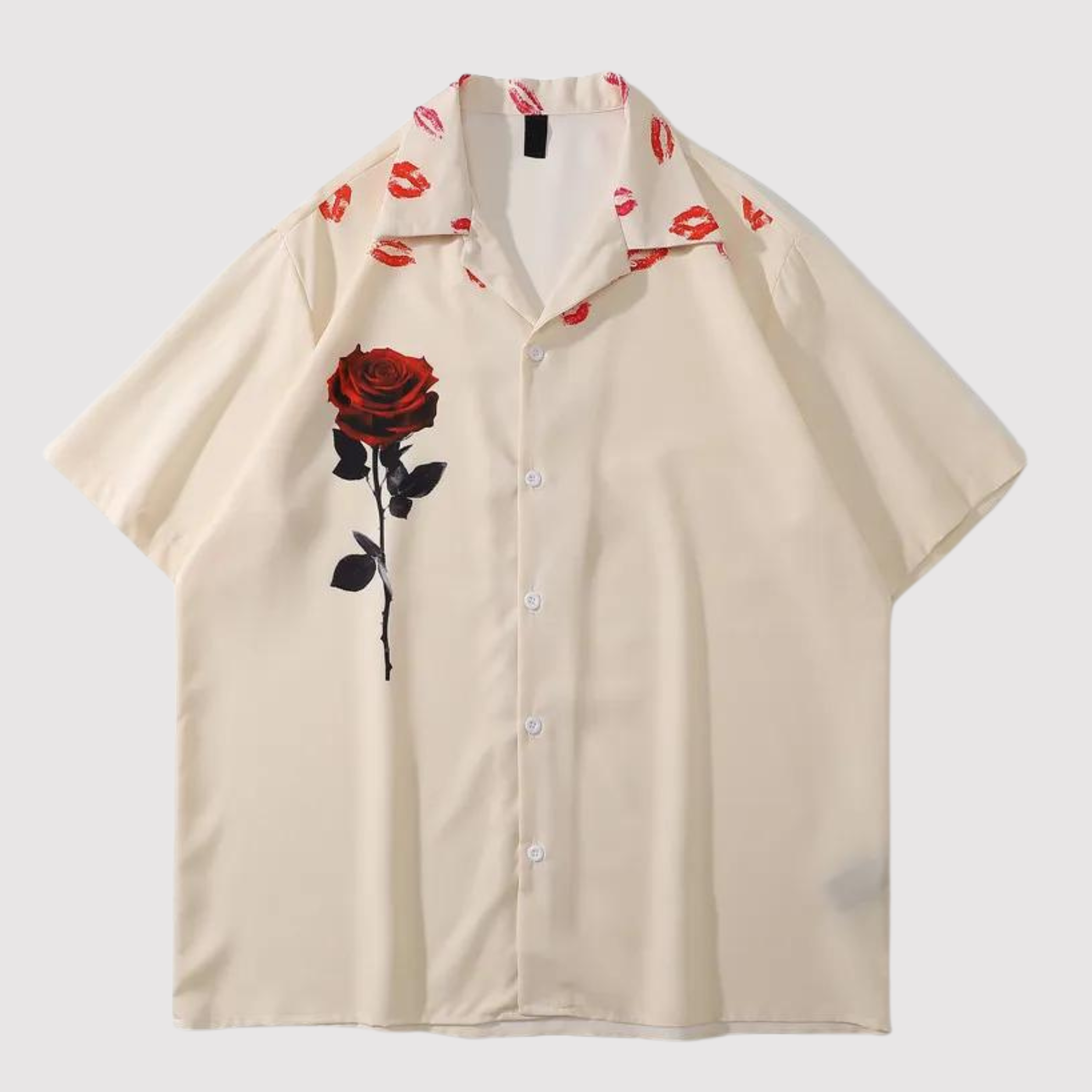 Oliver - Button-Down-Hemd mit Rosen-Print