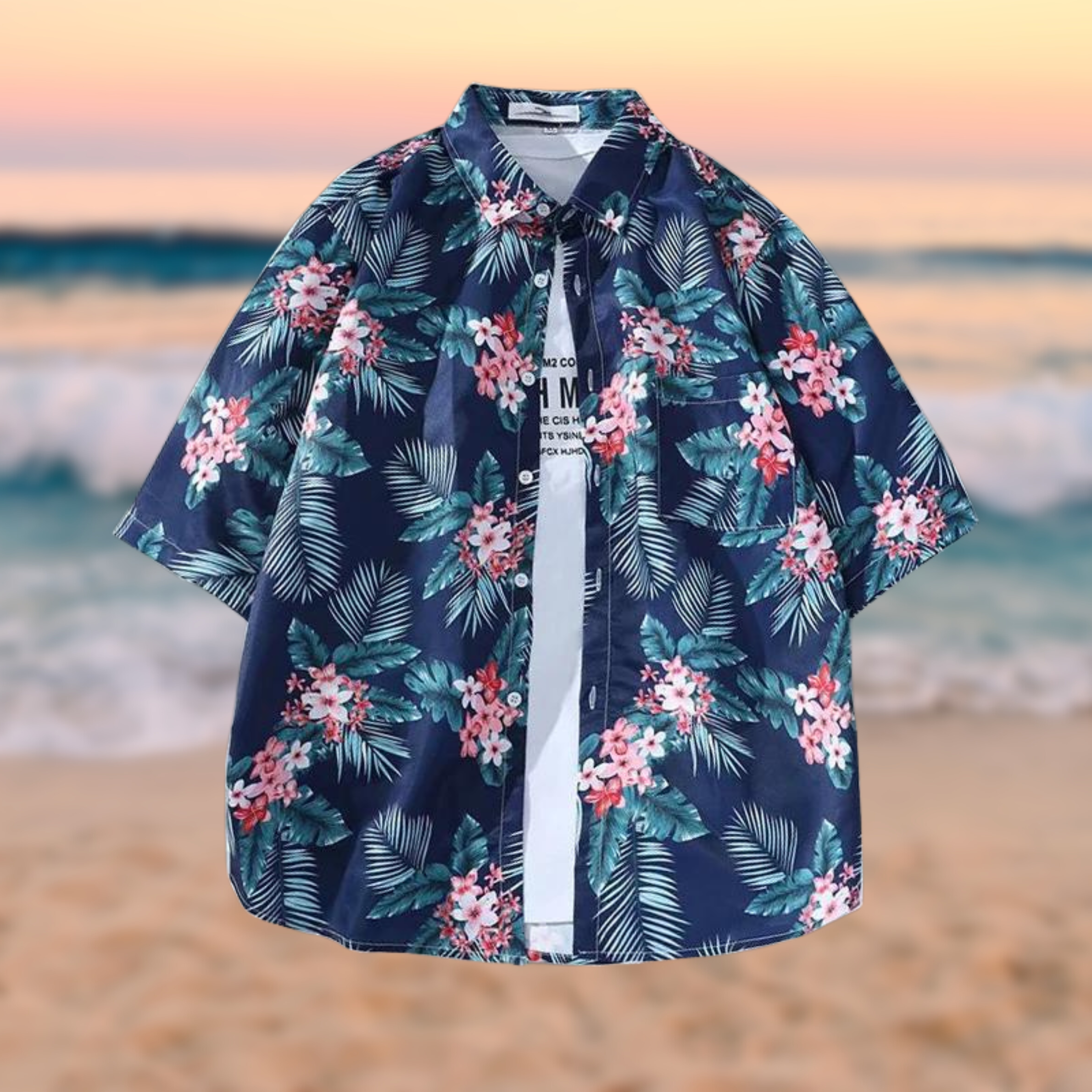 Ethan - Hemd mit Hawaii-Print