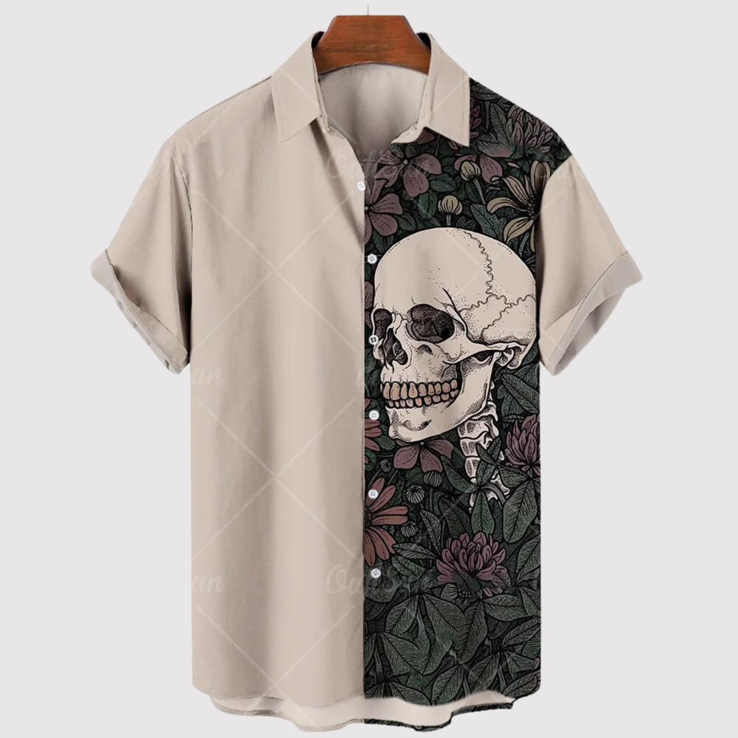 Gregory - Lässiges Kurzarmshirt mit Totenkopf-Design