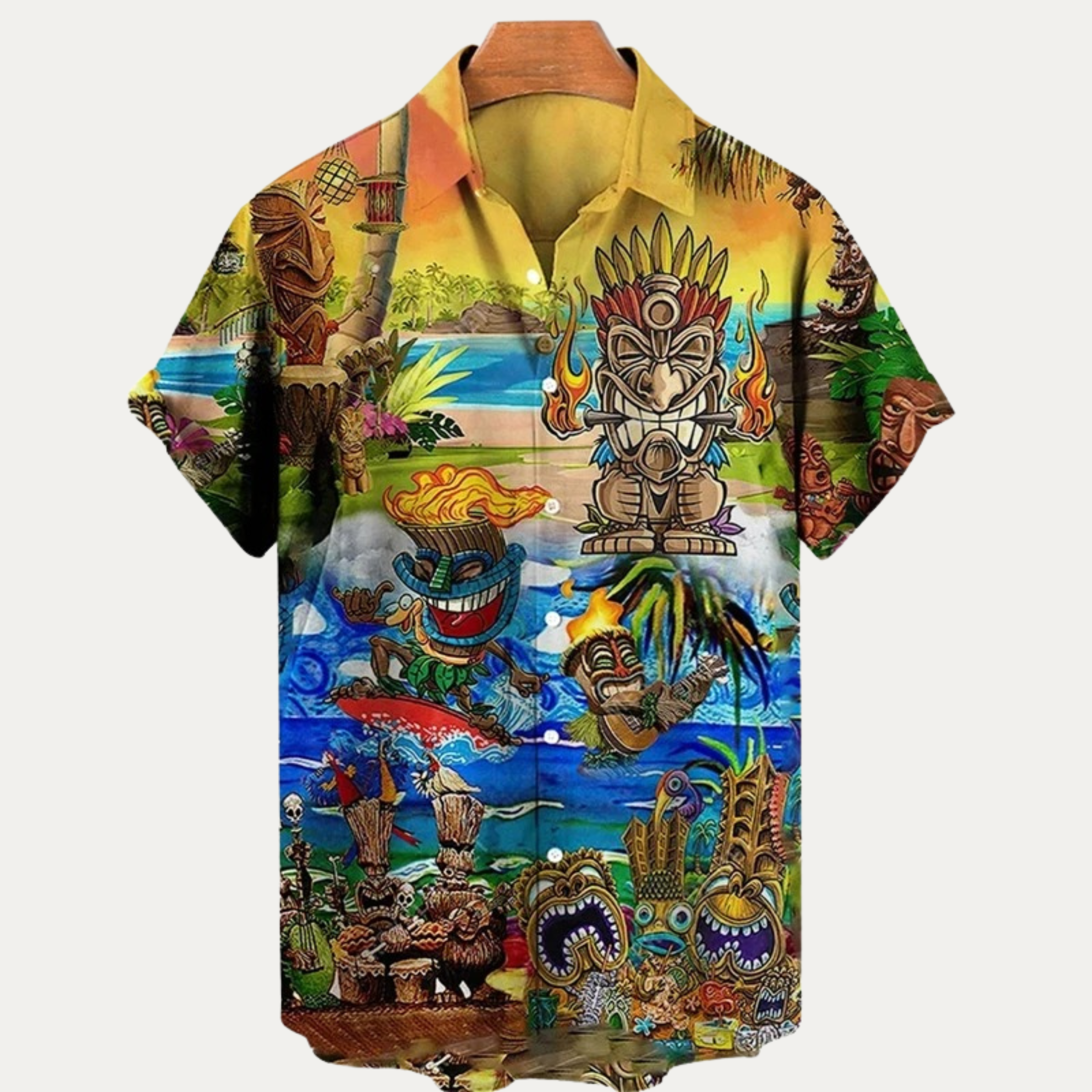 Deon - Hawaiianischer Vintage-Druck