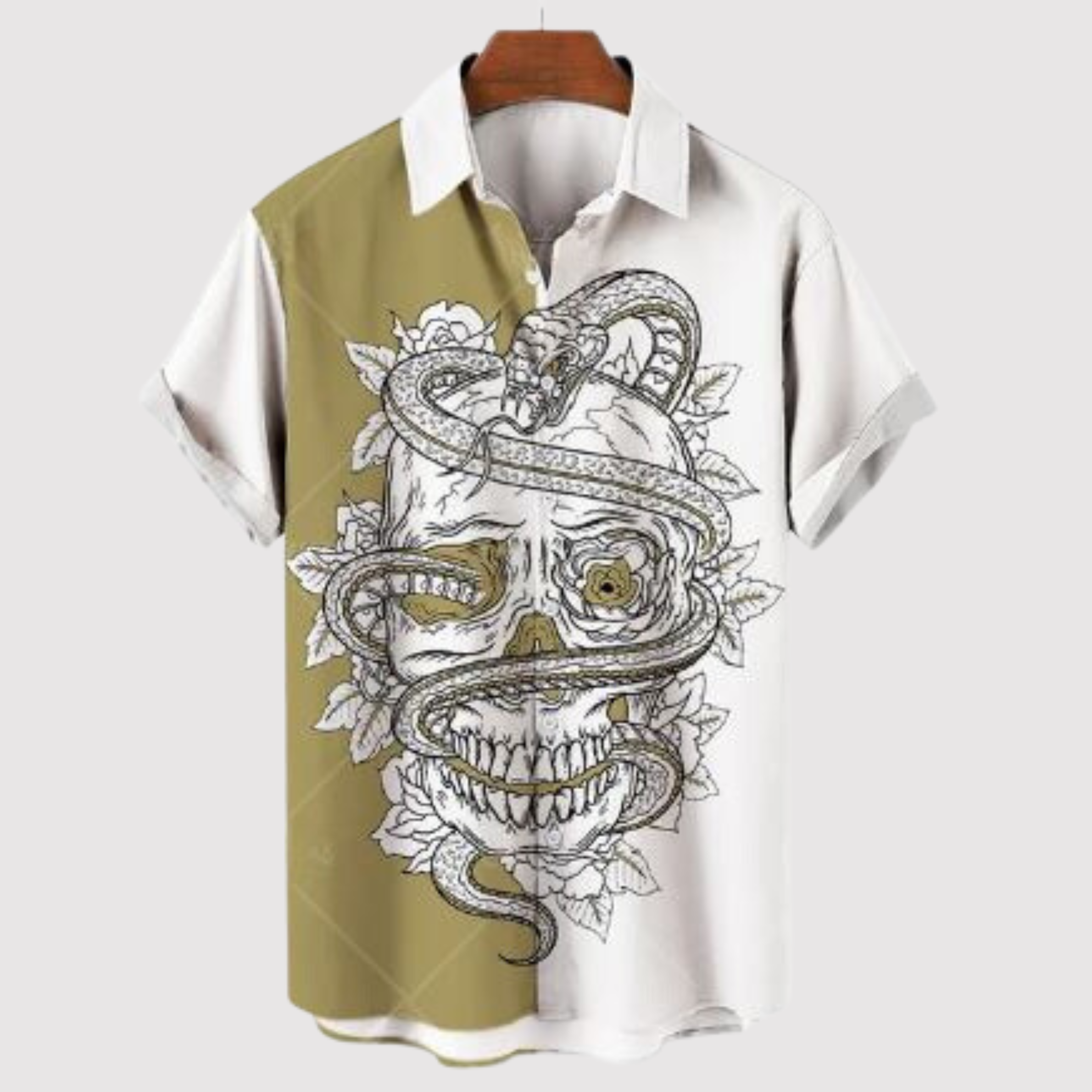 Gregory - Lässiges Kurzarmshirt mit Totenkopf-Design