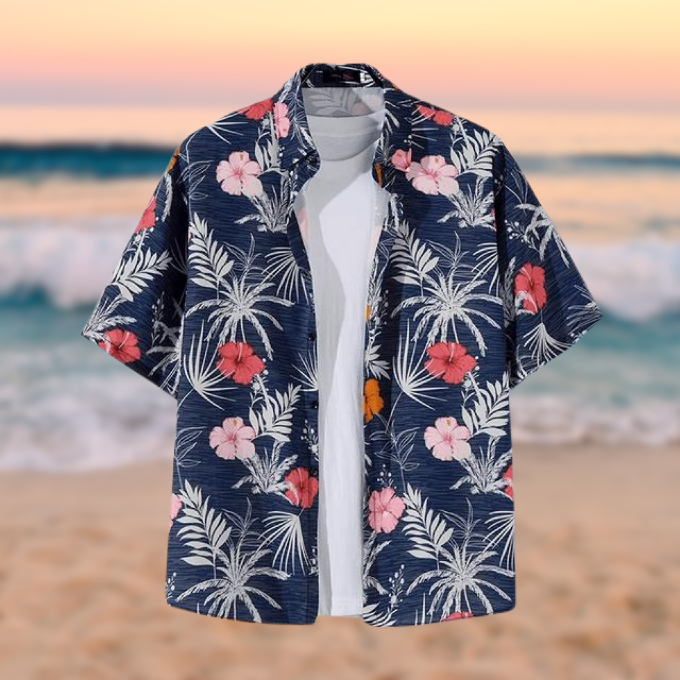 Ethan - Hemd mit Hawaii-Print