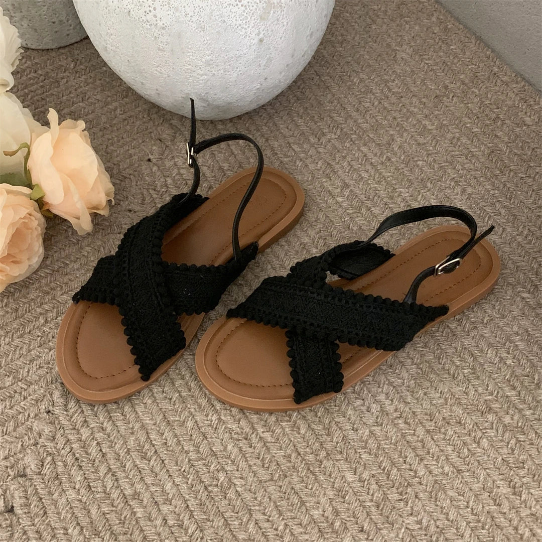 2024 Sommer Sandalen mit gekreuzten Bändern