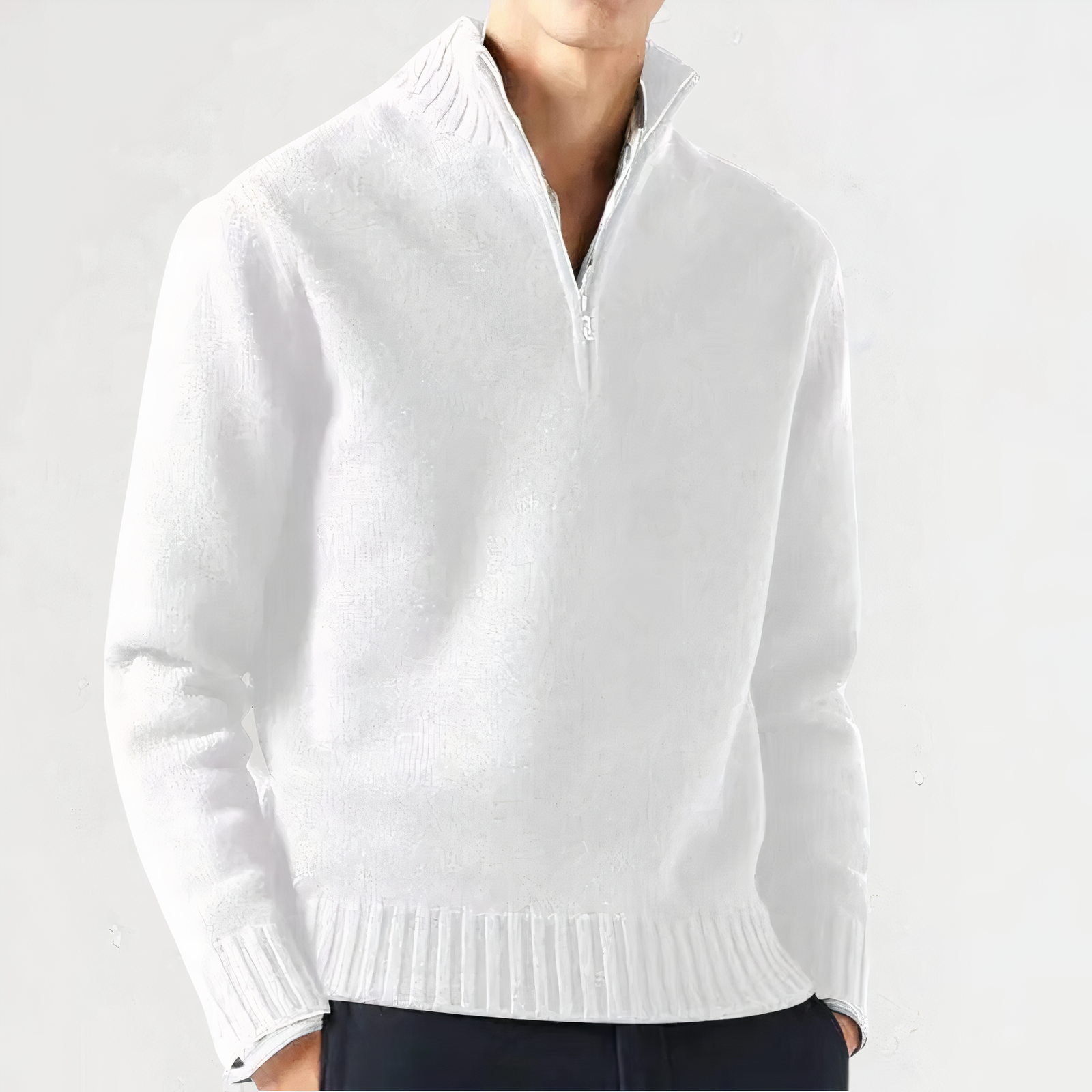 WILBUR - Warmer Viertel-Zip-Pullover