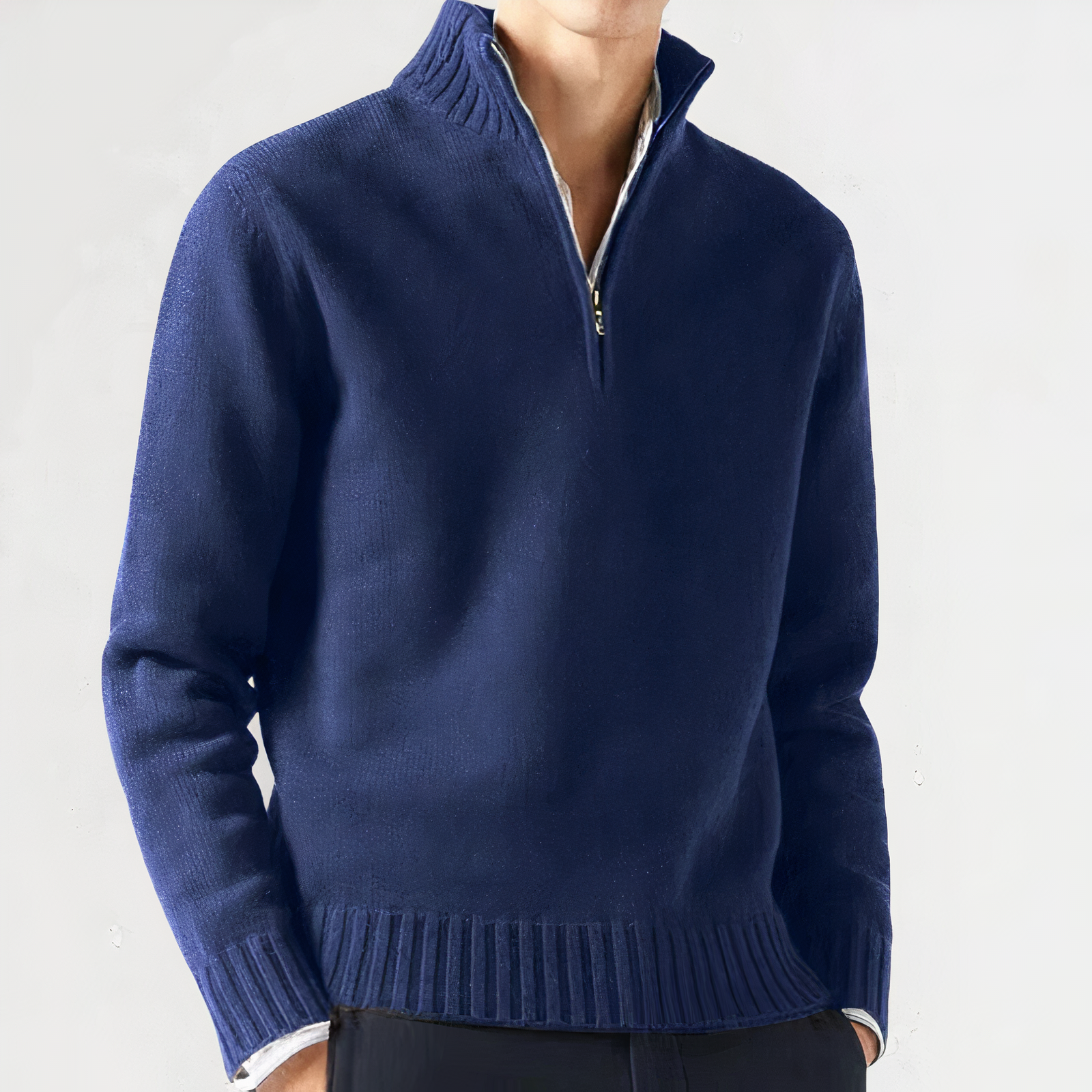 WILBUR - Warmer Viertel-Zip-Pullover