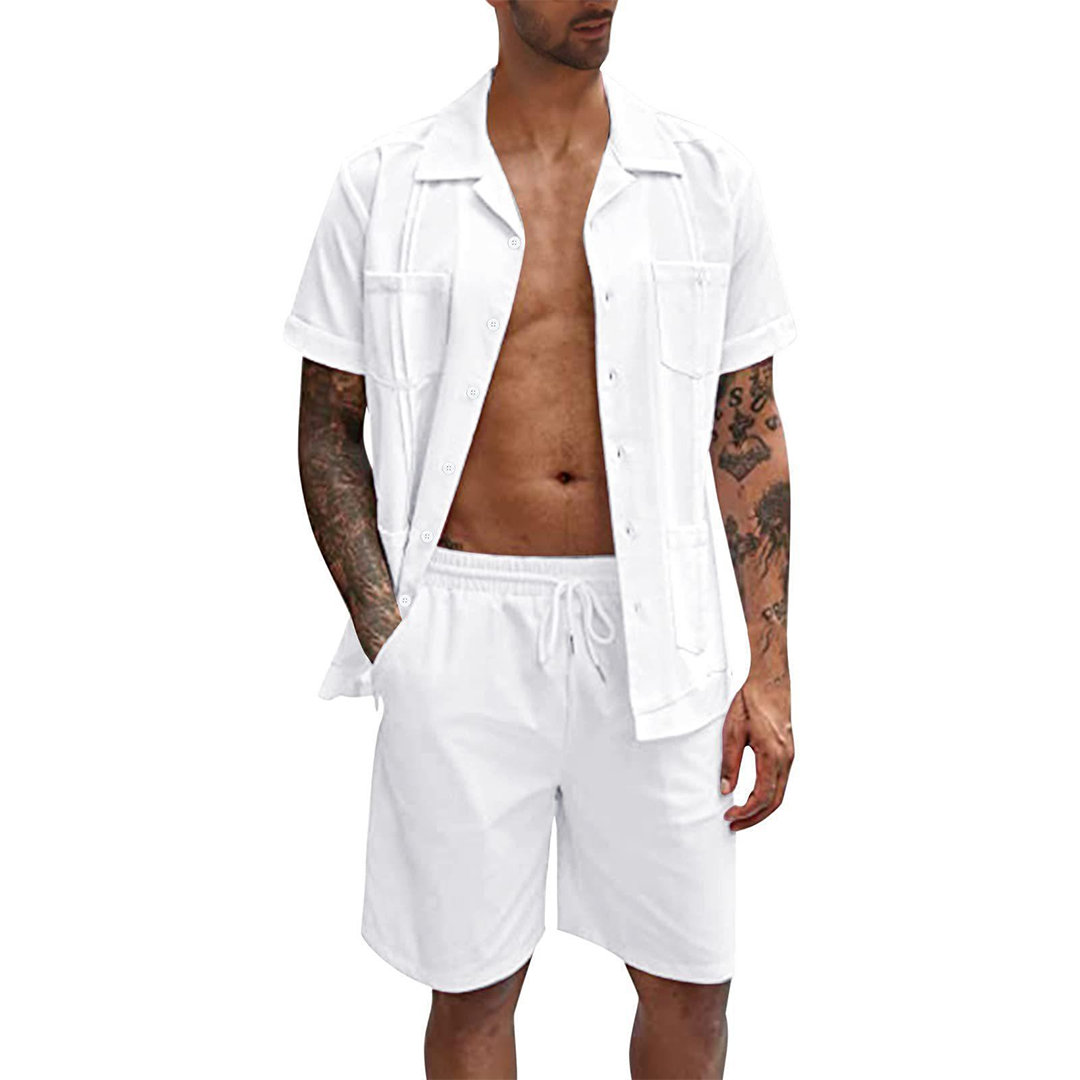 LANDON - Stilvolles Hemd und Shorts Set