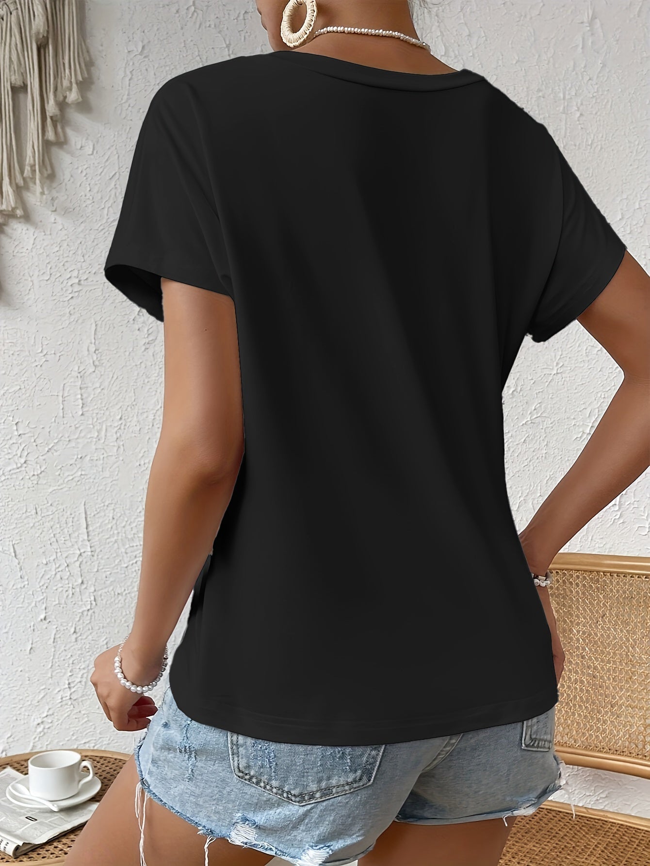 Weißes Twist-Shirt - Eva