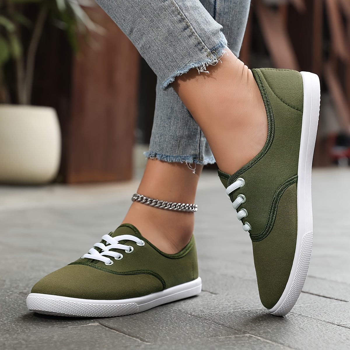 Welsie | Bequeme und Stilvolle Canvas-Sneaker für Damen