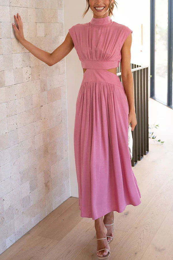 Arabella - Plissiertes Maxikleid für Frauen